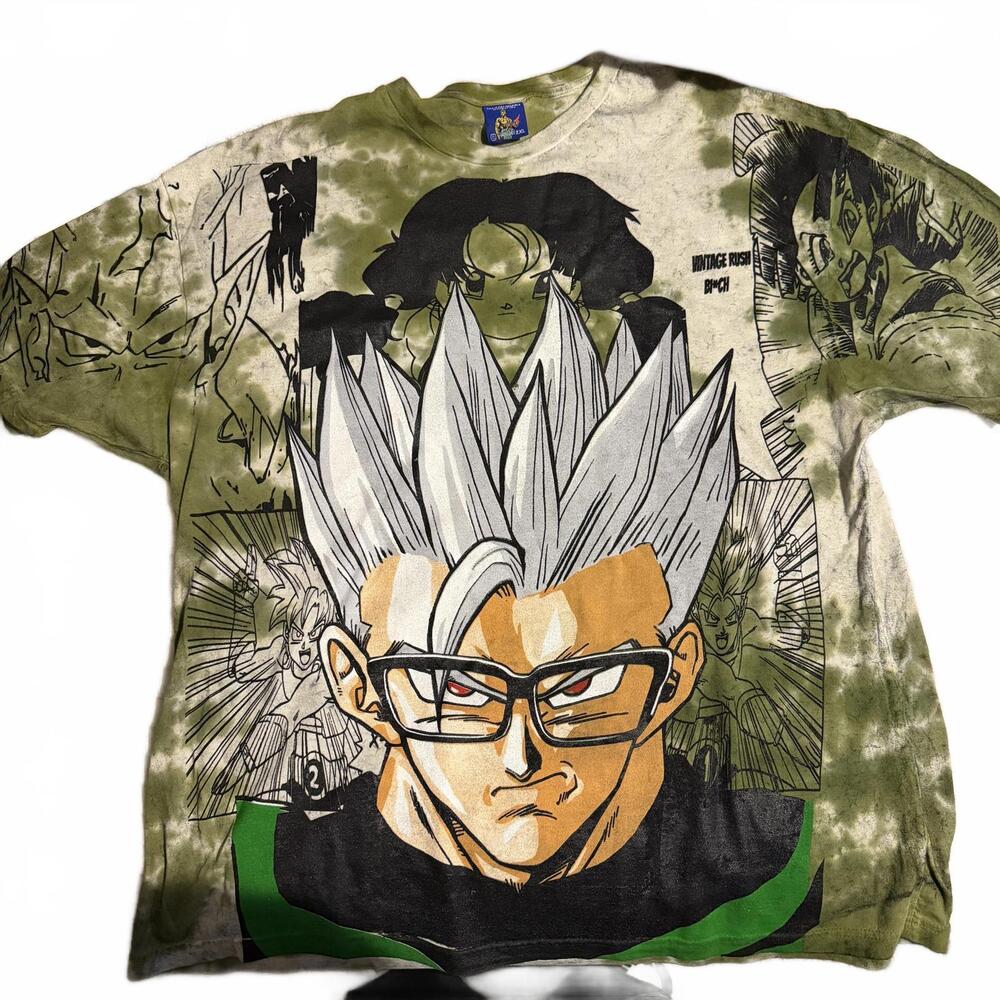 Vintage Rush Beast Gohan Dragon Ball Z AOP Shirt 2XL NWT